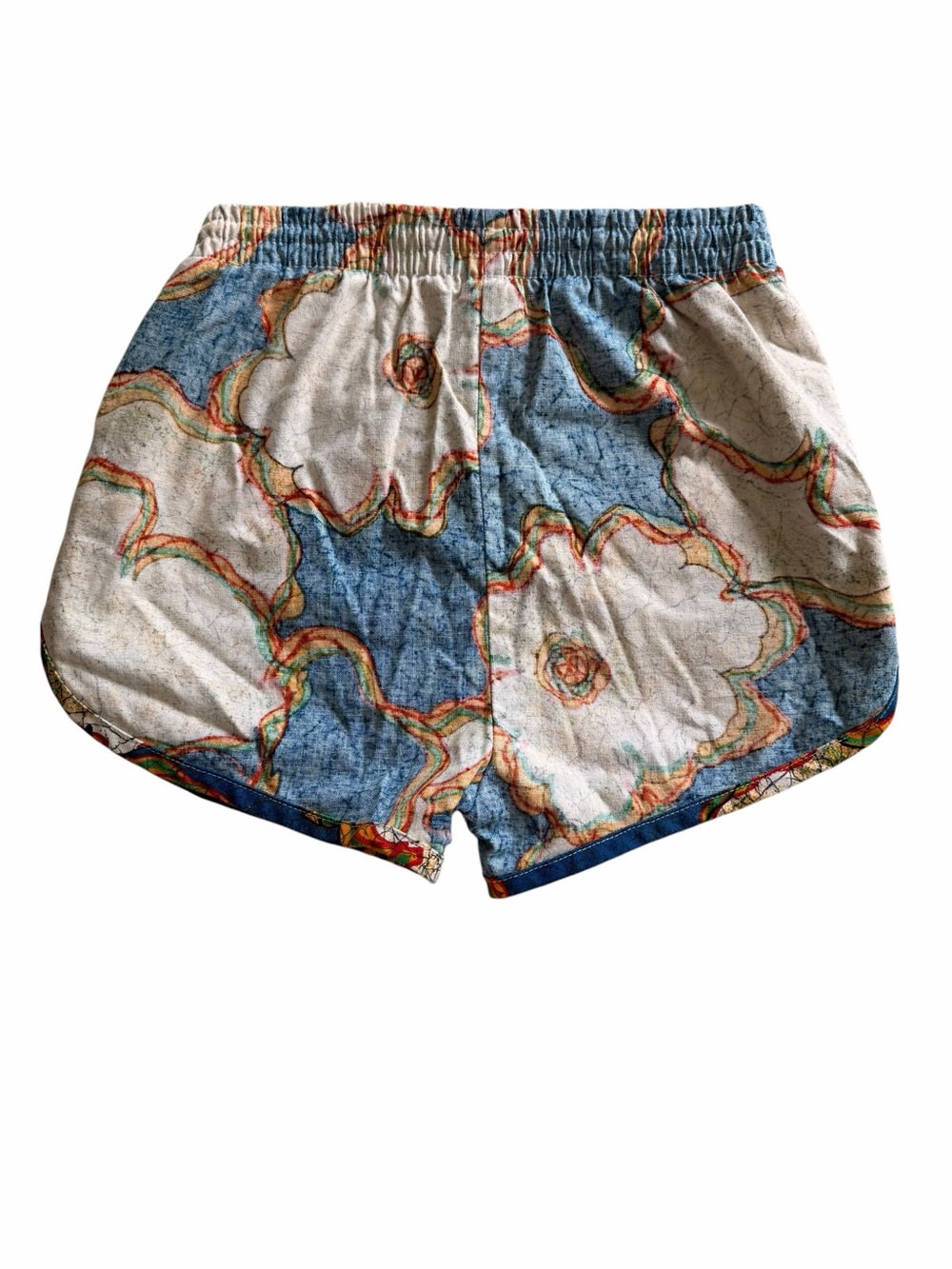 1980s Sears Kings Road Cotton Shorts Elastic Waistband Small
